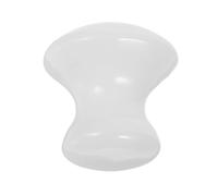 Angoily Piedra de Masaje de Jade Blanca Forma de Hongo Masajeador Manual para Rostro y Cuello Piedra Raspadora Natural para Terapia Spa y Alivio Muscular