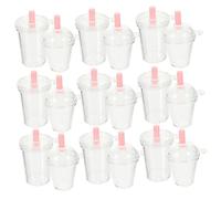 Angoily Piezas Colgantes de llavero taza de café minitaza de cafe vaso cafetería decoración con encanto de diseño de taza tazas en miniatura el plastico Transparente