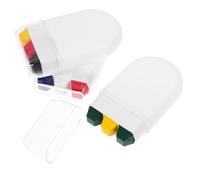 Angoily Pintura Facial Bandera Nacional 3 Piezas para Festivales y Eventos Deportivos, Pigmento de Maquillaje Vibrante, Seguro para Todo Tipo de Piel, Kit de Pintura Corporal Patriótica