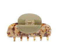 Angoily Pinza Pelo Grande para Mujer Clip de Garra Rectangular de Plástico Francés Diseño Antideslizante Color Caparazón de Tortuga Accesorio Adecuado para Recogidos y Uso Diario