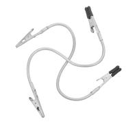 Angoily Pinzas de Cocodrilo de Doble Cabeza Flexibles 280mm Recubiertas para Fotos y Notas, 2 Piezas Portafotos Multifuncionales para Manualidades, Soldadura y Organización en Hogar