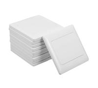 Angoily Placa de Interruptor de Luz de Palanca Doble Función, 10 Piezas, Cubierta Ignífuga para Pared, Placa Decorativa, para Reformas y Mejora Estética del Hogar