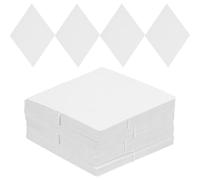 Angoily Plantillas de Papel Blanco para Patchwork Forma de Diamante, 100 Piezas Reutilizables y Precisas para Acolchado, Ideales para Manualidades y Bricolaje