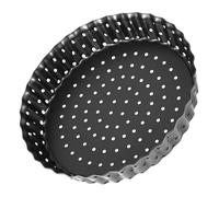 Angoily Plato Redondo Para Hornear Pasteles Plato De Flan Lata De Tarta De Fondo Suelto Lata De Flan Molde Para Pastel Moldes Para Flan Lata De Tarta Estriada Quiche Antiadherente Bandeja