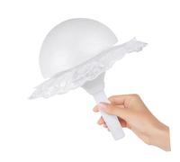 Angoily Porta Arreglos para Ramos de Novia Soporte de Espuma Asa y Collar de Encaje Juego de 10 Hemisferios Pequeños Adecuado para Bodas Cumpleaños y Manualidades