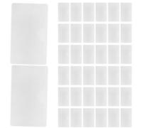 Angoily Porta Etiquetas Adhesivas Transparentes Horizontales 6X10 CM 40 Fundas de Plástico Autoadhesivas para Organización en Oficina Contenedores y Estanterías Bolsillos Reutilizables