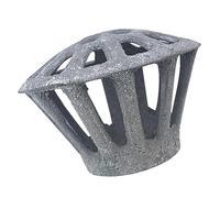 Angoily Protector de Canalones de 75 Mm de Hierro Fundido Redondo, Rejilla para Desagüe de Bajante, Protección contra Desbordamientos de Canaletas, Filtro Antihojas para Color Aleatorio