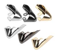 Angoily Protectores de Punta para Zapatos de Tacón Alto 6 Piezas, Fundas Metálicas Resistentes al Desgaste en Oro, Plata y Negro, Accesorios para Cubrir Puntas Puntiagudas y Proteger