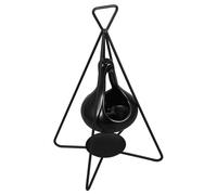 Angoily Quemador de Cera Negro para Aceites Esenciales Calentador de Cera Derretida de Cerámica Difusor Aromático Portátil para Aromaterapia en Hogar y Dormitorio 1 Unidad