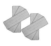 Angoily Recambio de 6 Almohadillas de Microfibra para Mopa Plana 36X11 CM Autoadhesivas Lavables y Reutilizables para Limpieza Eficaz de Suelos Húmedos y Secos en Hogar