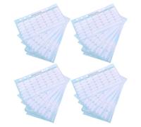 Angoily Recambio para Agenda A6 de 6 Anillas Planificador Mensual 14 Hojas por Libro Papel para Carpeta de Presupuesto Recambios de Papel para Organización Casa y Oficina Pack de 10