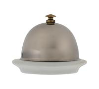 Angoily Recipiente de Cerámica con Tapa de Acero Inoxidable Plato para Quesos y Condimentos Contenedor para Almacenar Grasa Animal Adecuado para Cocina Restaurante y Servicio en Mesa