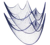 Angoily Red de Pesca Colgante 2 Piezas para Decoración Náutica Cuerda de Algodón y Cáñamo, Accesorio Fotográfico Adecuado para Fiestas Temáticas Hawaianas y Marinas