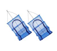 Angoily Red Plegable para Secar Alimentos 2 Unidades Malla de Secado de 3 Capas 35X35X65 CM Diseño Anti-Insectos para Pescado Frutas y Verduras Adecuado para Exteriores y Cocina