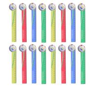 Angoily Regla de Madera 18 Cm Diseño de Fútbol, Pack 20 Unidades, Herramienta de Estudio y Manualidades para Escuela, Regla Divertida y Precisa para Aula y Oficina Color Color Aleatorio