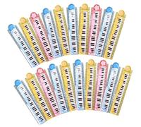 Angoily Regla Infantil Plegable 30 Cm Diseño Geométrico de Piano, 20 Unidades Colores Aleatorios, Regla Multifunción para Estudiantes, Accesorio Portátil para Uso Escolar Color Aleatorio