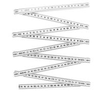 Angoily Regla Plegable De Plástico 2 Metros Resistente Ángulos Bloqueables para Medición Precisa Carpintería y Construcción Profesional