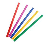Angoily Reglas De Plástico Multifunción para Medir 29 Cm, Juego De 5 Piezas Magnéticas Colores Rojo, Amarillo, Azul, Rosa y Verde, Herramienta Práctica para Dibujo y Uso Escolar