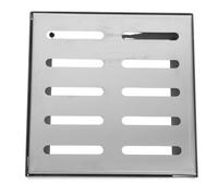 Angoily Rejilla de Drenaje Metálica de Acero Inoxidable 12X12 Pulgadas 200X200X30Mm para Exterior Cubierta Resistente para Canaletas y Drenaje de Lluvia en Patios y Garajes