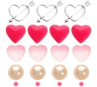 Angoily Relleno para Jarrón Cuentas Flotantes en Forma de Corazón Conjunto Decorativo Rojo para Centros de Mesa Adecuado para Bodas y Día de San Valentín Material Resistente y