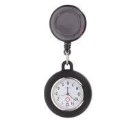 Angoily Reloj de Enfermera Retráctil con Segundero para Enfermeras, 2 Relojes de Bolsillo con Clip para Estudiantes de Enfermería Y Médicos, Carrete Luminoso para Credenciales de Enfermería, Reloj