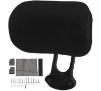 Angoily Reposacabezas Ajustable para Silla de Oficina Cojín Ergonómico Cabeza y Protección Cervical Almohada Cómoda para Silla de Trabajo Color Negro Marco