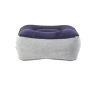 Angoily Reposapiés Inflable de Viaje Almohada de Descanso para Pies Cojín Multifuncional de Flock para y Gris Azul Sin Herramienta de Inflado