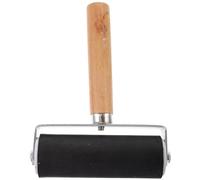 Angoily Rodillo de Goma Negro para Grabado y Manualidades Marco Metálico Resistente y Mango Ergonómico para Estampar para Tinta Pegamento y Proyectos Artísticos