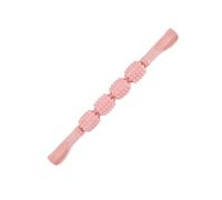Angoily Rodillo de Masaje de 4 Ruedas Rosa, Bastón de Masaje Manual de Abs, Herramienta para Aliviar Tensiones Musculares en Piernas, Brazos y Espalda, Adecuado para Yoga y Relajación
