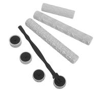 Angoily Rodillos Texturizadores para Arcilla Polimérica 8 Piezas con Mango Desmontable Kit para Manualidades y Joyería Rodillos Decorativos para Cerámica y Creación Artesanal