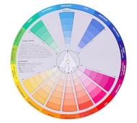 Angoily Rueda De Colores Creativa De 9 Pulgadas Para Aprender Y Mezclar Colores Tabla Giratoria Con Guía Visual Para Arte Maquillaje Y Manualidades