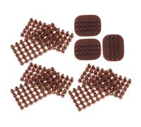 Angoily Sellos de Letras Desmontables para Arcilla Polimérica, 100 Piezas Mini Alfabeto en Color Marrón, Moldes para Repostería, Fondant y Manualidades, Kit de 3 Juegos para Decorar