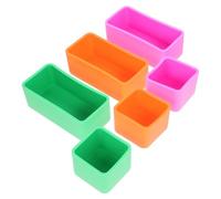 Angoily Separadores de Silicona para Fiambrera Portátil 6 Piezas Compartimentos Multifuncionales Resistentes al Desgaste Diseño Compacto y Apto para Microondas Colores Verde Morado