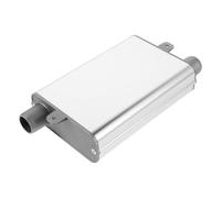 Angoily Silenciador Optimización de Energía para Calentador Diésel, Silenciador del Generador, Aleación de Aluminio, Plata Ligero para Camión y Uso Doméstico