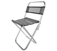 Angoily Silla Plegable Portátil Pequeña de Malla Ligera Soporte Metálico para Pesca y Camping, Taburete Compacto Resistente para Actividades al Aire Libre Color Aleatorio