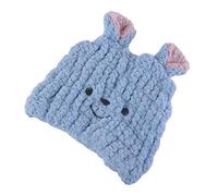 Angoily Sombrero Secador De Pelo Para Bebés Gorro De Ducha Ultra Absorbente Tapa De Baño Rápida y Suave Para Niño Niña Diseño Divertido De Sonriente