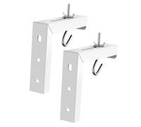 Angoily Soporte de Pared en Forma de L para Colgar Pantalla de Proyector, Gancho Ajustable de Acero Acabado Liso, Adecuado para Oficina y Hogar