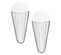 Angoily Soporte de Pared para Tijeras 2 Piezas Adhesivo Transparente Caja Organizadora de Tijeras de PET Resistente para Cocina Hogar Oficina y Escuela Organizador Práctico y Compacto