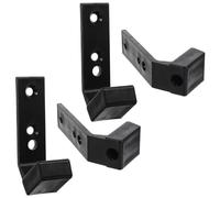 Angoily Soporte para Barra de Pared 4 Piezas 40x55x100 Cm Pa/PP Almacenamiento Discos de Pesas Colgador Gimnasio Casa Montaje Fácil