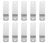 Angoily Soporte para Cinta Métrica Metálico Clip Curvado 10 Unidades para Cinturón de Herramientas Montaje Tornillos Compacto y Portátil para Uso en Taller y Bricolaje