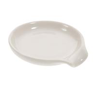 Angoily Soporte para Cuchara de Cocina de Cerámica, Reposacucharas Pequeño Reutilizable, Bandeja para Utensilios en Encimera, Apto para Cucharas de Sopa y Cubiertos, Diseño Compacto