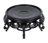 Angoily Soporte para Macetas de Resina Negro Estructura Resistente y Puntos de Apoyo Diseñado para Exhibir Plantas en Pasillos y Sala de Estar