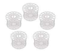 Angoily Soporte para Pinceles Redondo de Plástico 45 Orificios, Organizador de Escritorio Multifuncional para Artistas y Estudiantes, Porta Pinceles y Portalápices Giratorio Estable, 5