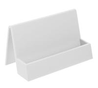 Angoily Soporte para Tarjetas de Visita de Sobremesa Blanco Organizador de Tarjeteros Estable y Resistente Expositor Compacto para Oficina y Escritorio Adecuado para Ordenar Tarjetas