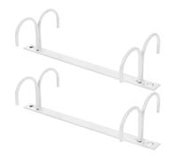Angoily Soporte para Tazas de Hierro 4 Ganchos Colgador bajo Armario para Cocina Organizador de Tazas de Café Estante Rústico para Colgar de Espacio 2 Piezas