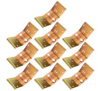 Angoily Soportes de Esquina de Hierro Resistentes para Muebles 10 Unidades Tamaño Grande Abrazadera de Conexión para Sillas Mesas y Estantes Accesorios para Reparación y Montaje