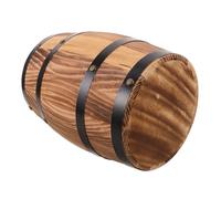 Angoily Taburete de Barril de Vino de Madera Vintage Banco Multifuncional para Jardín Mesa Auxiliar y Macetero Diseño Rústico Adaptable para Terraza Cocina y Salón Muebles de Jardín Estilo