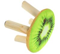 Angoily Taburete de Madera Pequeño para Cambio de Zapatos, Taburete Hogar en Color Verde Kiwi, Asiento Estable y Ligero Adecuado para Sala de Estar, Cocina y Uso Infantil