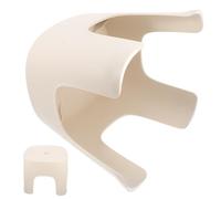 Angoily Taburete Escalonado Grande para Adultos 40x28x22 Cm de Plástico Antideslizante Color Claro para Baño y Oficina, Reposapiés Doméstico Multifuncional Alfombrilla de Seguridad