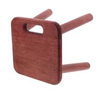 Angoily Taburete Pequeño de Madera Portátil con Asas y Bordes Redondeados, Diseño Desmontable Adecuado para Sala y Dormitorio Hogar